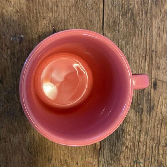 Fiestaware Retired Flamingo Classic Ring Handle 10.4 Oz Mug - Picture 4 of 5